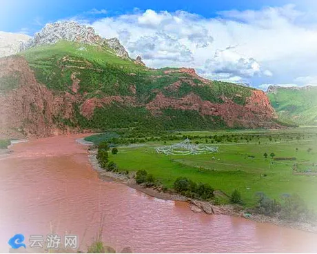 青海玉树巴艾涌丹霞地质景区(昂赛大峡谷)