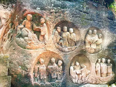 潼南马龙山卧佛景区
