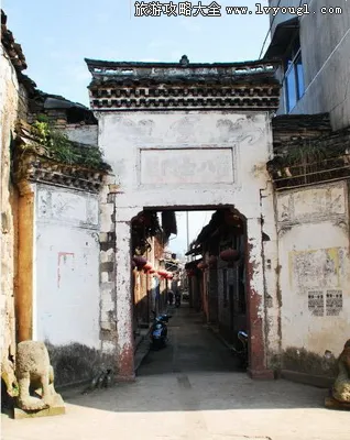 缙云河阳古村八士门