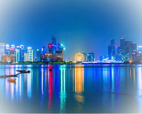 杭州钱塘江夜游钱江秀航线